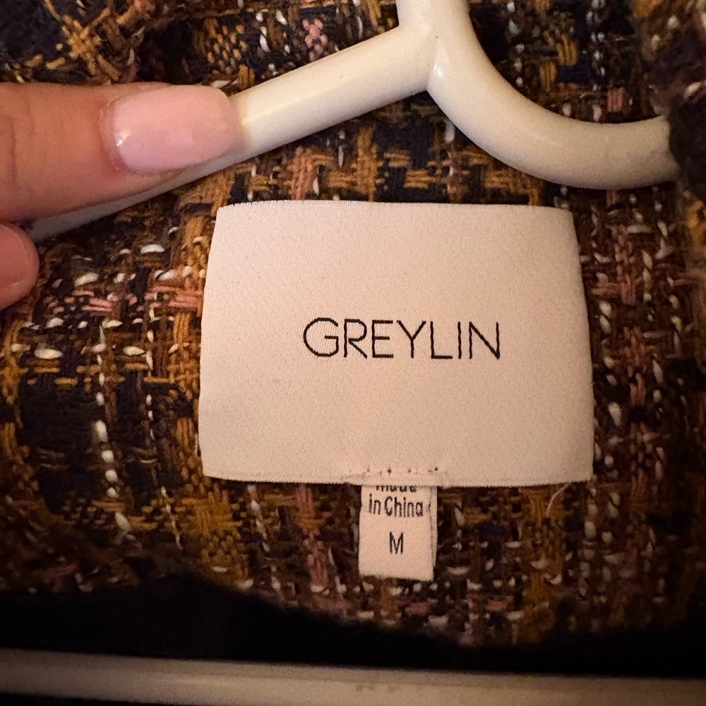 Greylin Multicolor Tweed Blazer - Picture 4 of 4